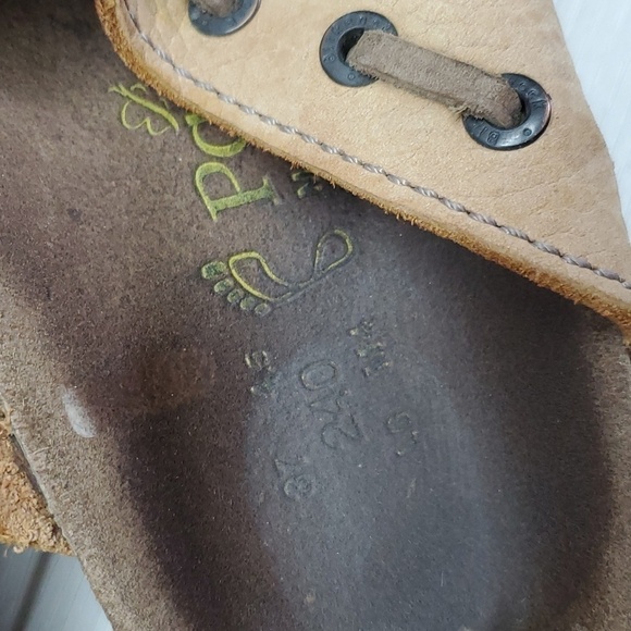 Birkenstock Papillio Womens T strap Leather Sandals Flats shoes sz 37/6 - Picture 8 of 11